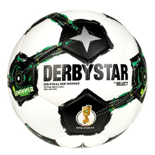 Piłka nożna Derbystar DFB Brilliant APS v25 (oficjalna piłka meczowa Pucharu DFB 2025/2026) biała/czarna